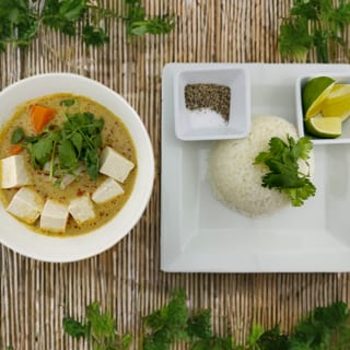 Curry Tofu with Rice