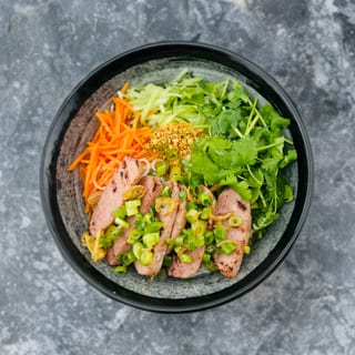 Grilled Sugar-cane Shrimp Rice-Vermicelli