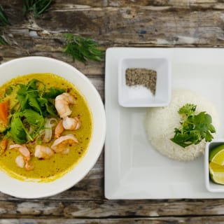 Curry Shrimp with Rice