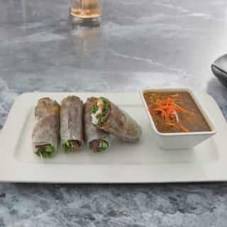 Grilled Pork Spring Rolls